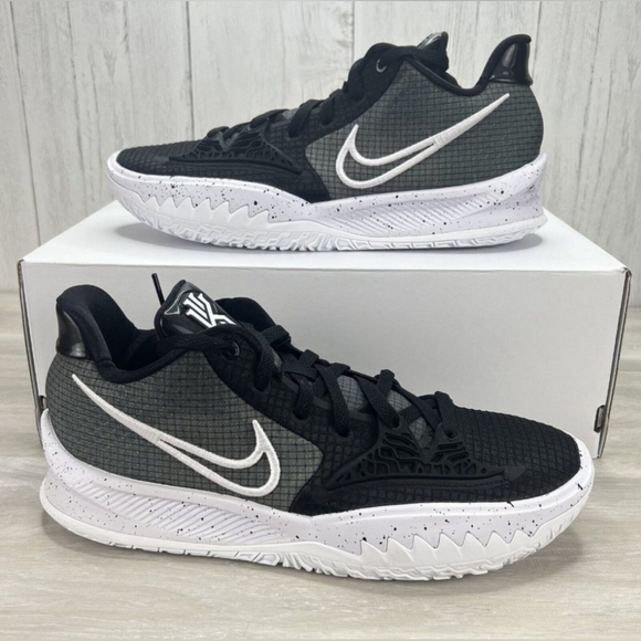 Nike Kyrie Low 4 TB Black White Irving Basketball Sneakers Men 8 - Picture 1 of 7